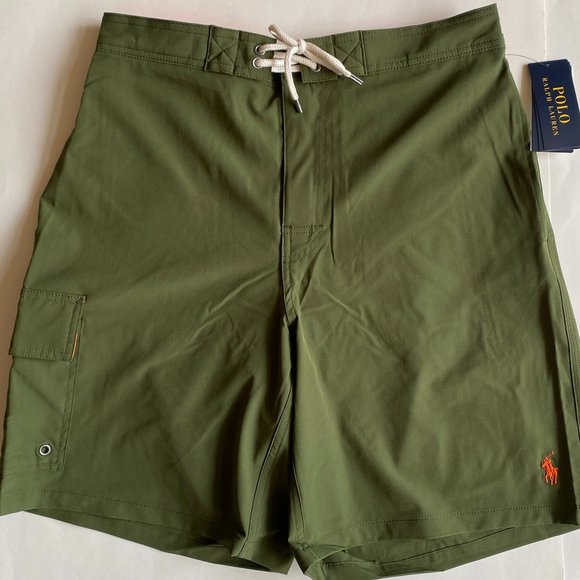 Polo Ralph Lauren 8.5 Inch Kailua Classic Fit Swim Trunks Shorts Supply Olive